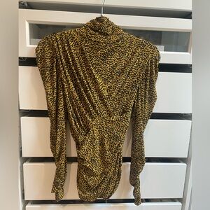 Isabel Marant Mock Neck Long Sleeves Jersey top in Size S Like New 
Multicolour